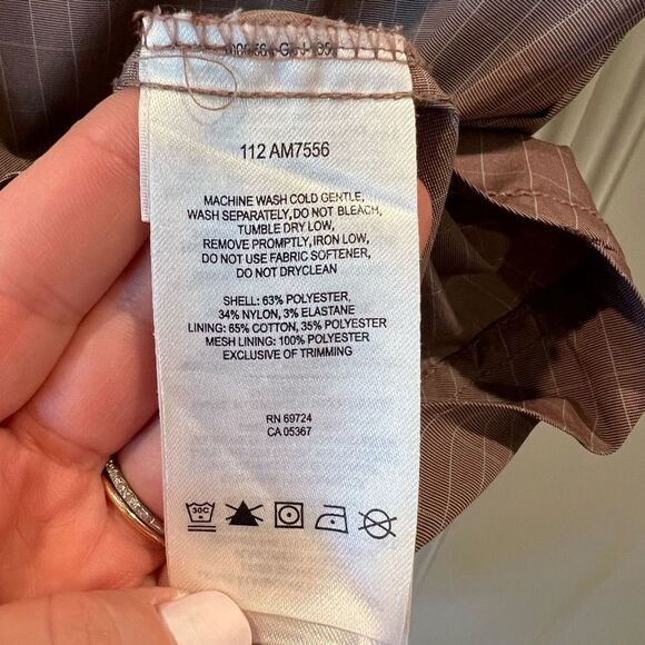 Columbia Men's Omni-Shade Short Sleeve Shirt Brown XL - Picture 5 of 10